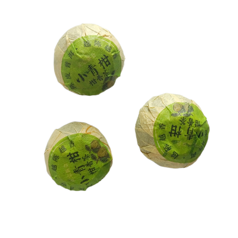 Чай Пуер у зеленому мандарині Чай Пуер у зеленому мандарині